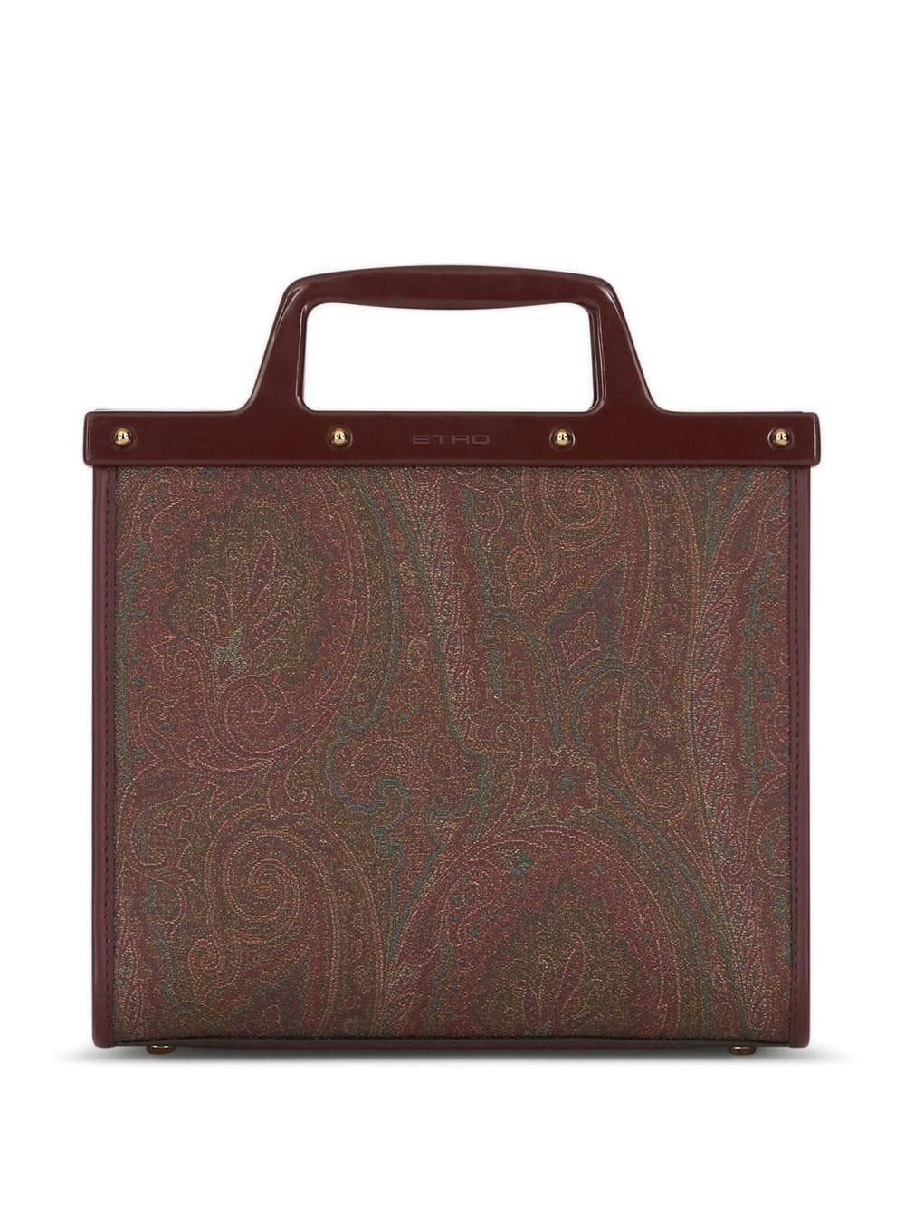 Shop Etro Stunning Paisley Tote For Women In Burgundy