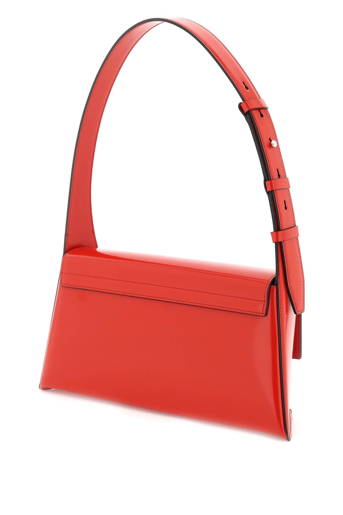 Shop Ferragamo Geometric Red Shoulder Handbag