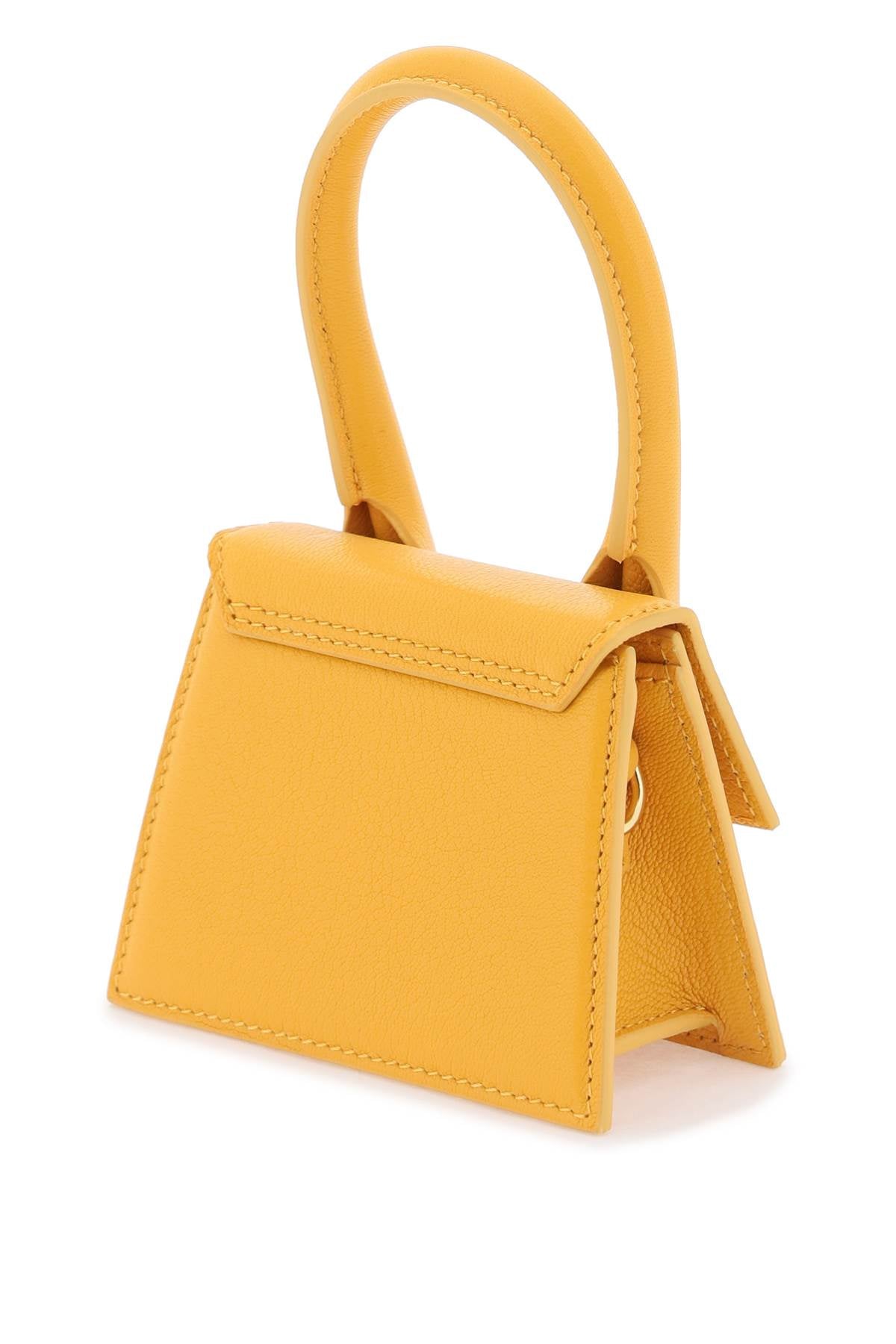 Shop Jacquemus Fashionable Orange Leather Clutch Bag For Women