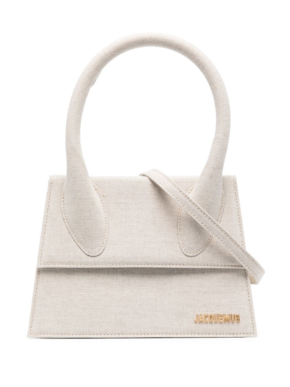 Shop Jacquemus The Grand Chiquito: A Chic And Functional Top-handle Handbag For Women In Gray