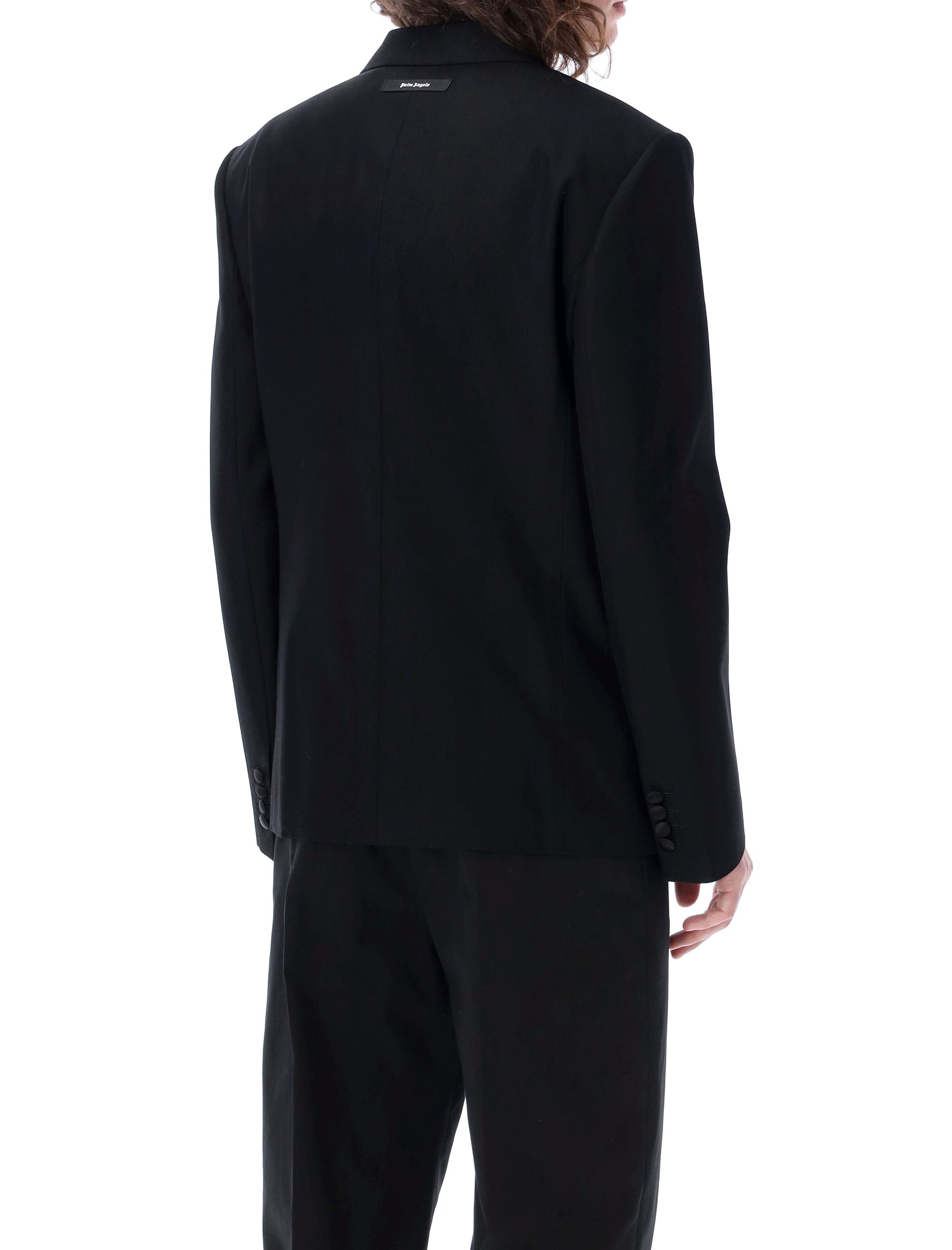 Shop Palm Angels Starry Night Tuxedo Blazer For Men In Black