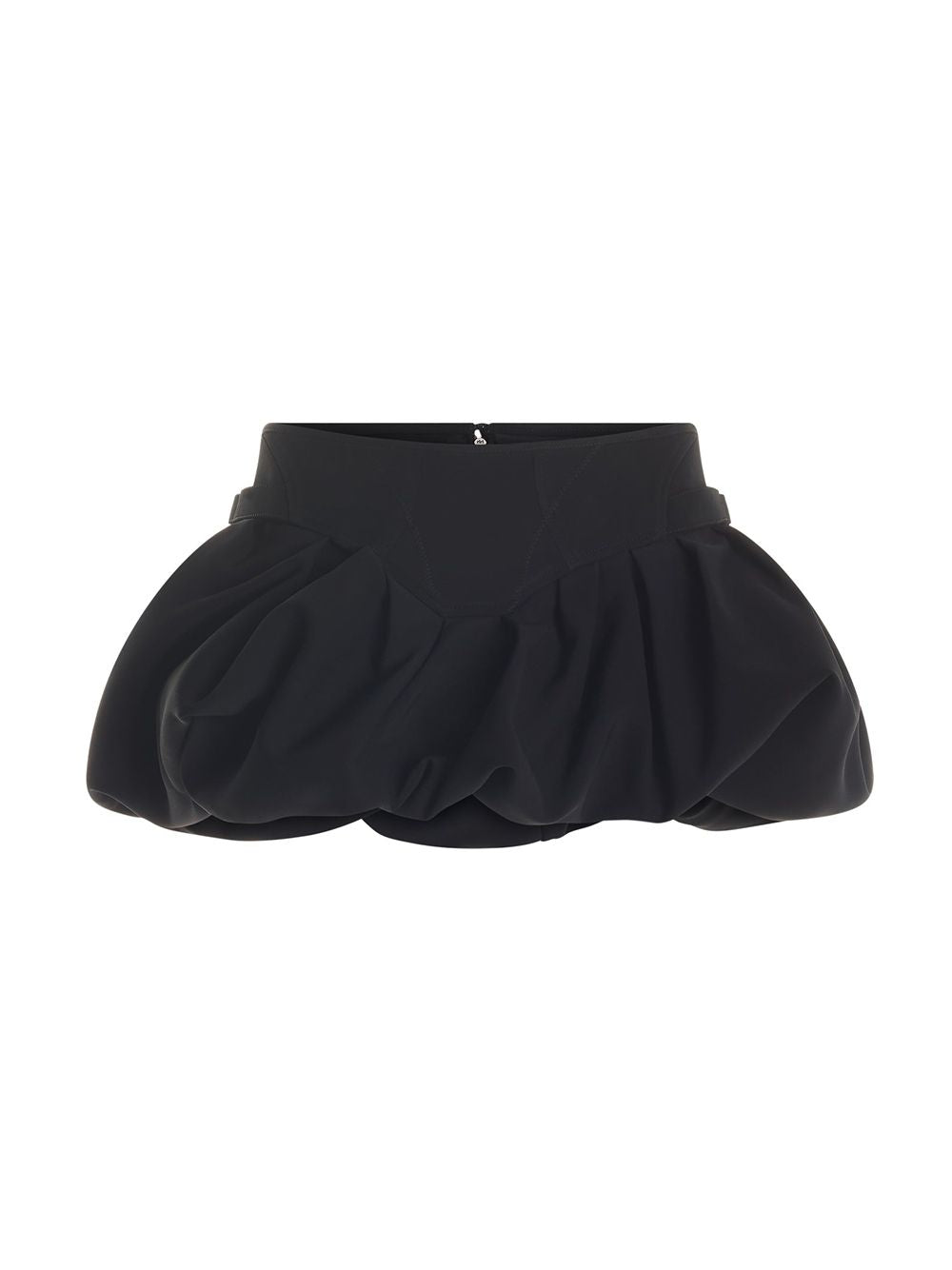 Mugler Black Micro Bubble Skirt For Women Fw23