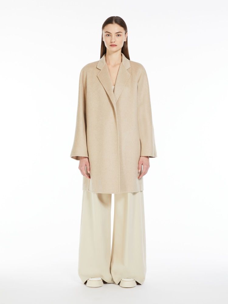 Shop Max Mara Luxurious Cashmere Dressing Gown Jacket For Women In Beige