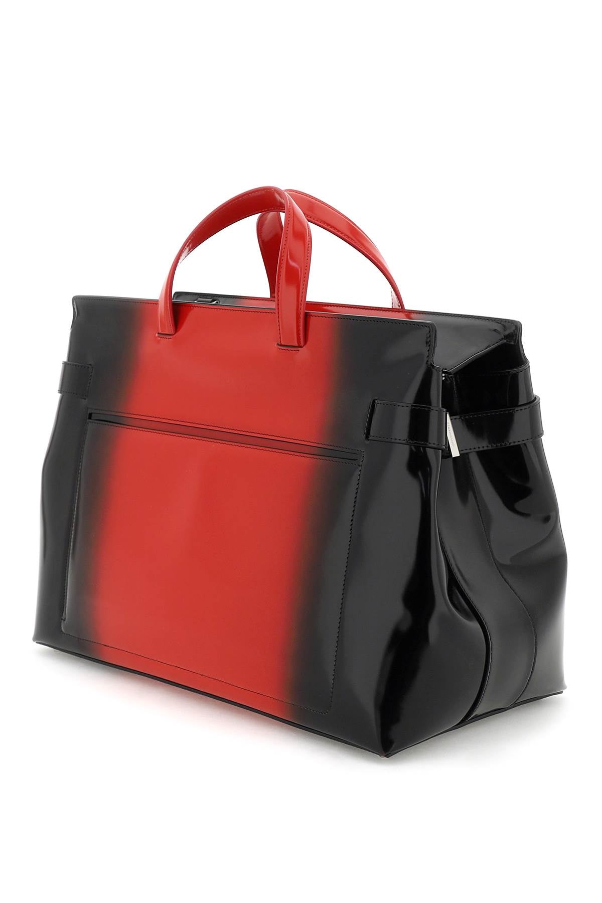 Shop Ferragamo Shiny Gradient Leather Tote Handbag For Men In Multicolor