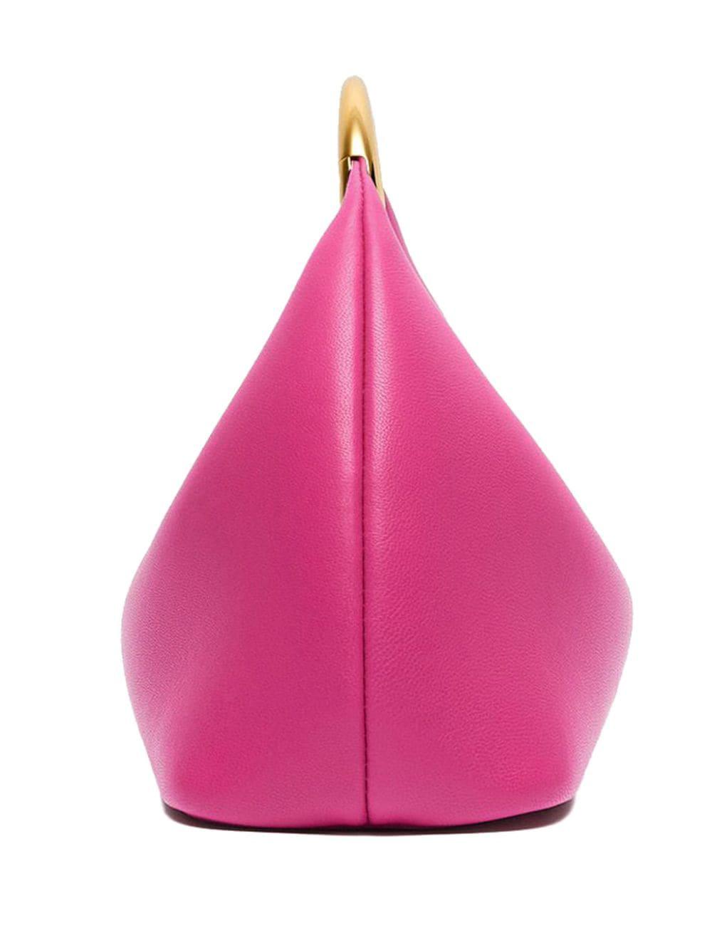 Shop Jacquemus Chic Dark Pink Top-handle Handbag For Women