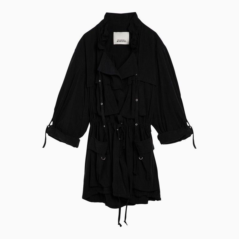 Isabel Marant Hanel Black Nylon-blend Lightweight Jacket