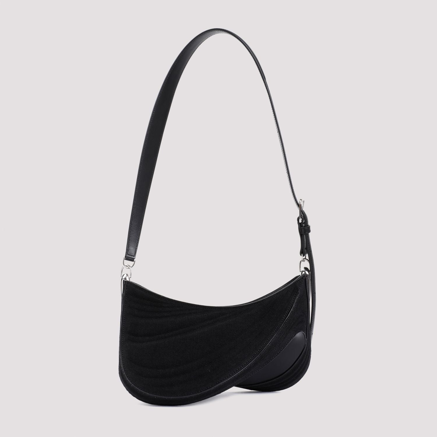 Shop Mugler Curve Handbag | Ss24 Collection In Black