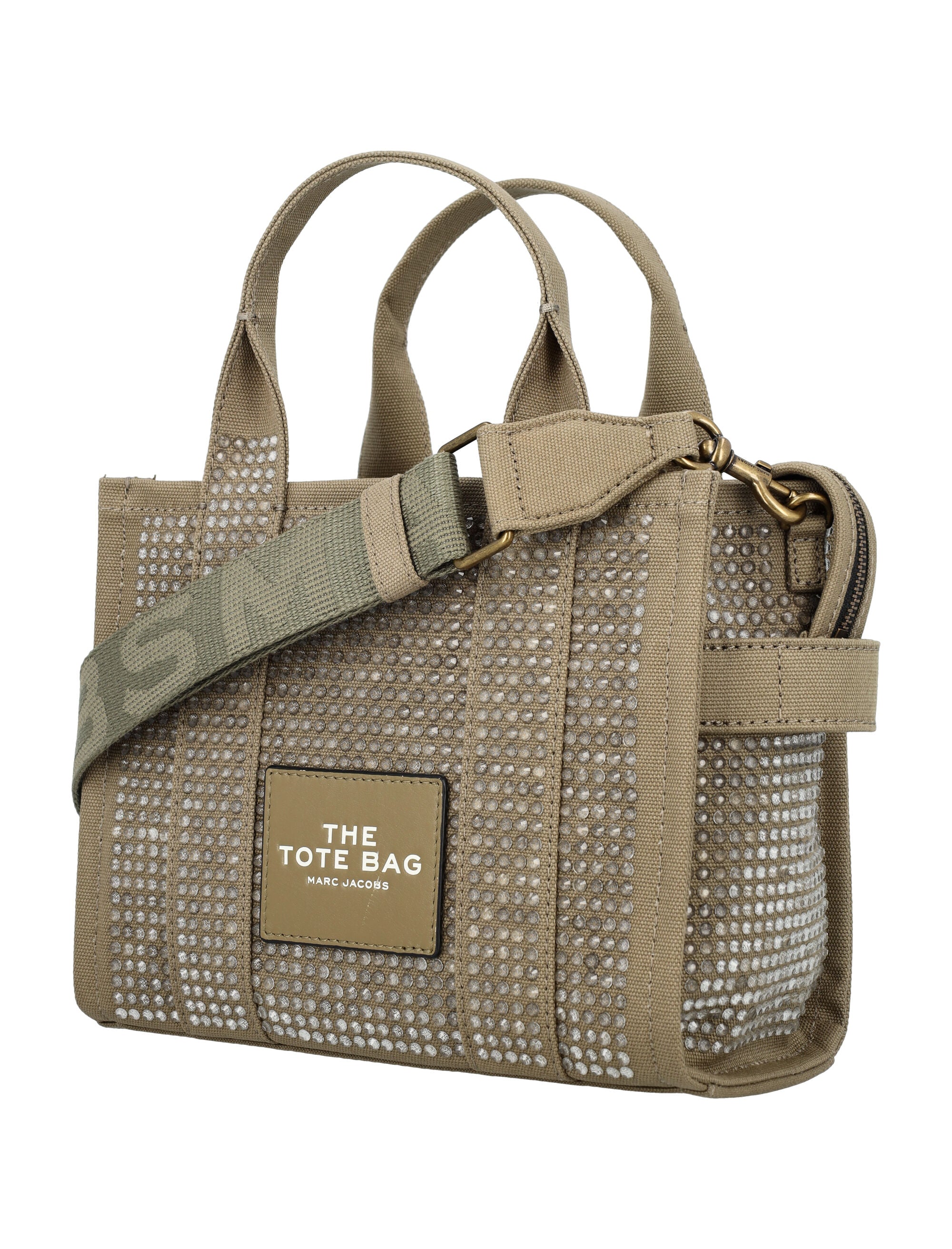 Shop Marc Jacobs Slate Green Crystal Tote Handbag For Women- Ss24 Collection In Slate_green_crystal