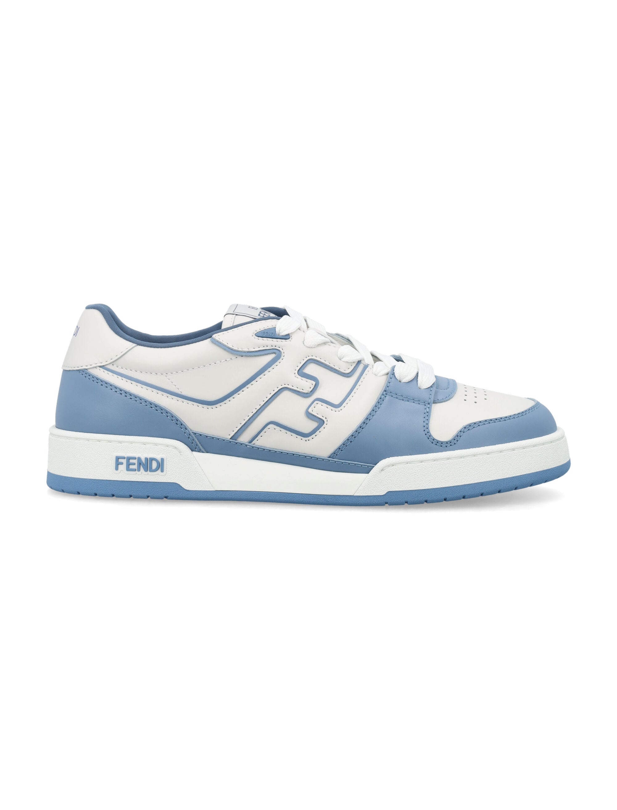 Shop Fendi Match Sneaker In Sky+bianco+sky