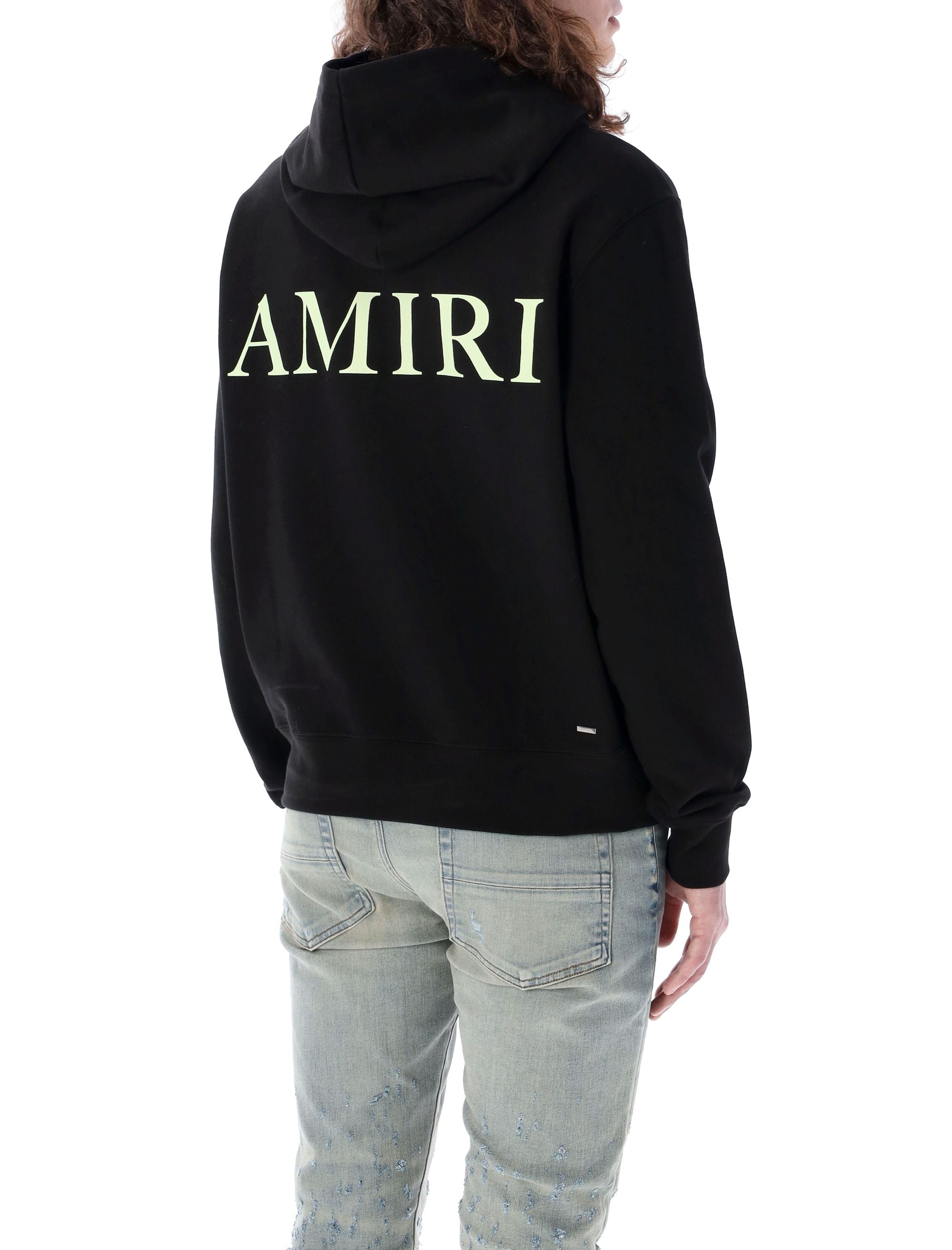 Shop Amiri Cotton Ma Logo Hoodie For Men In Black