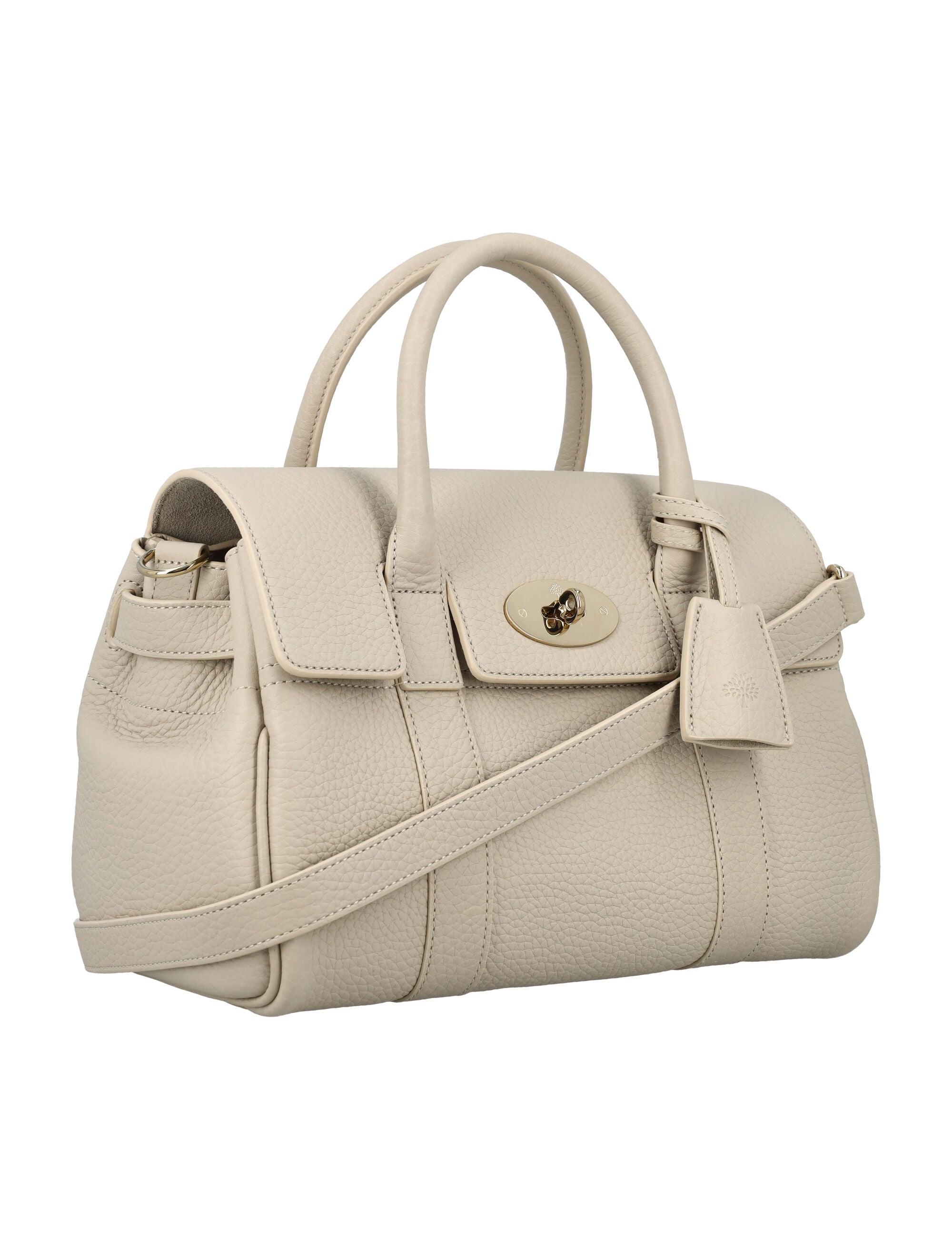 Shop Mulberry Small Chalk Leather Satchel For Women In White