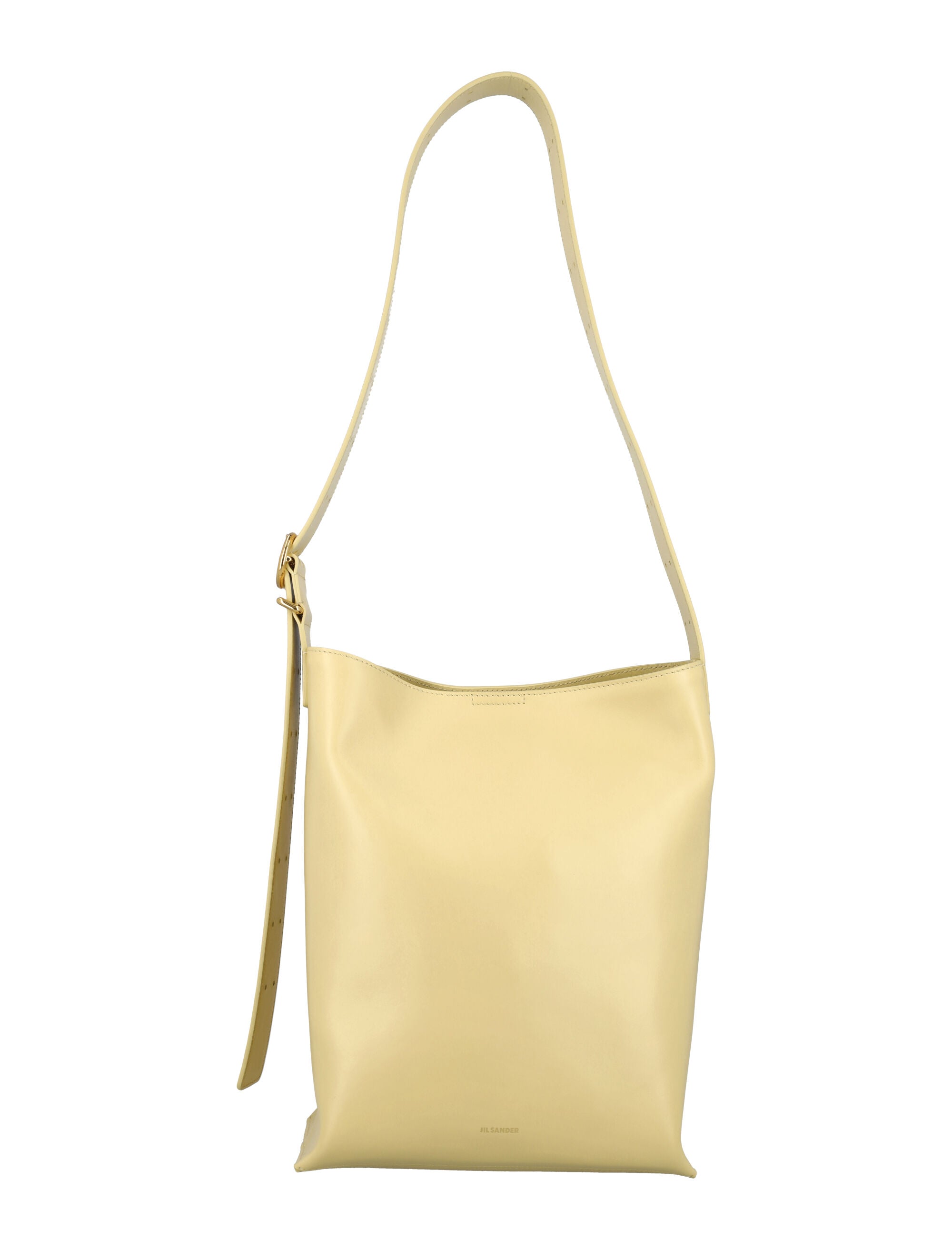 Shop Jil Sander Oak Leather Tote Handbag For Women Ss24 In Brown