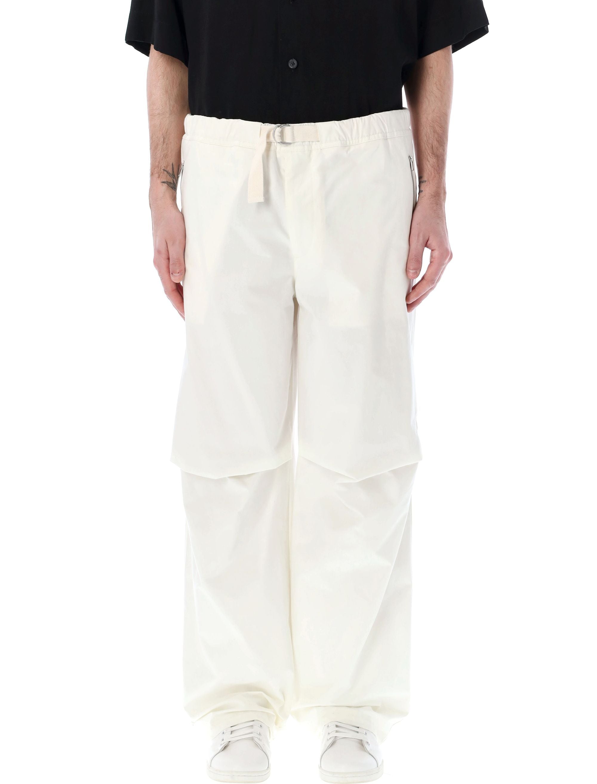 Jil Sander Men's Belted Cargo Pants In Tan From  For Ss24