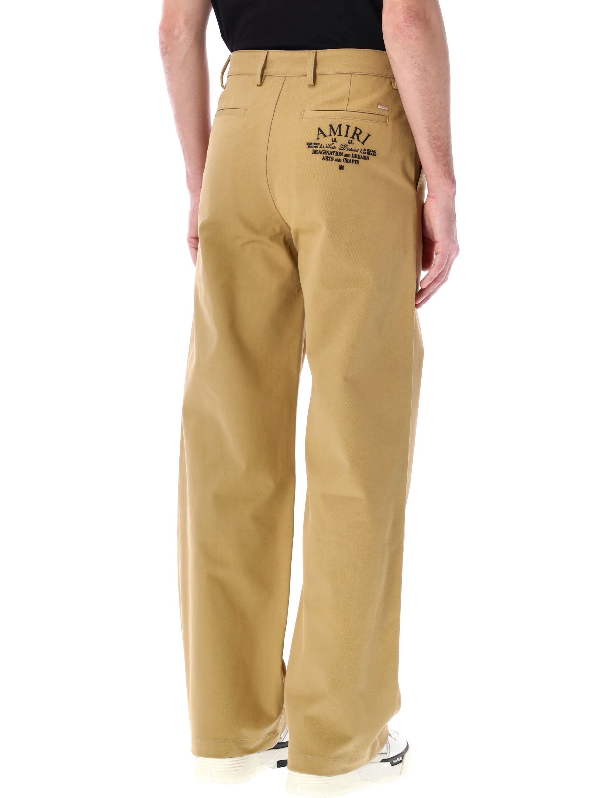 Shop Amiri Men's Baggy Chino Pants In Sepiatan By , Ss24 In Brown