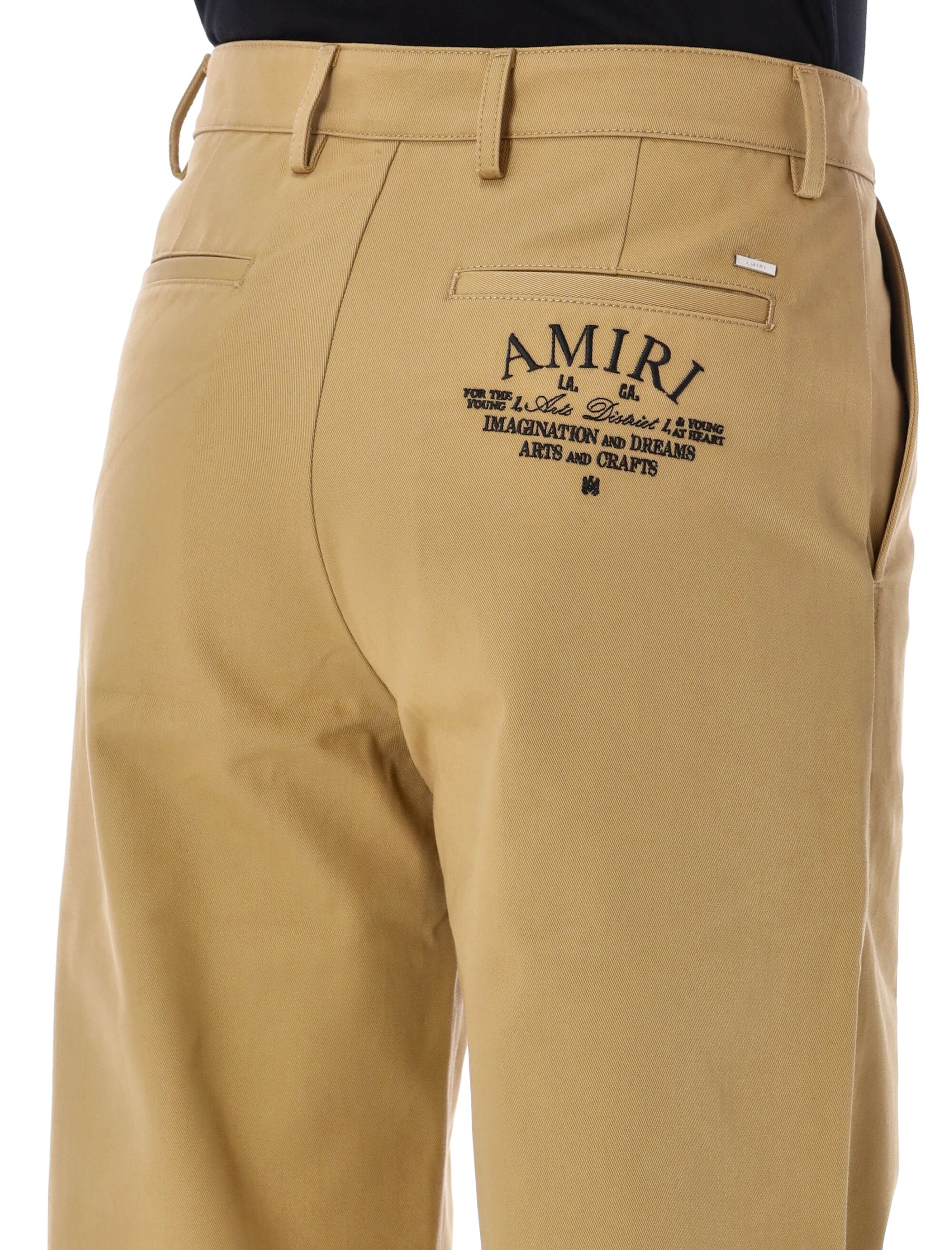 Shop Amiri Men's Baggy Chino Pants In Sepiatan By , Ss24 In Brown
