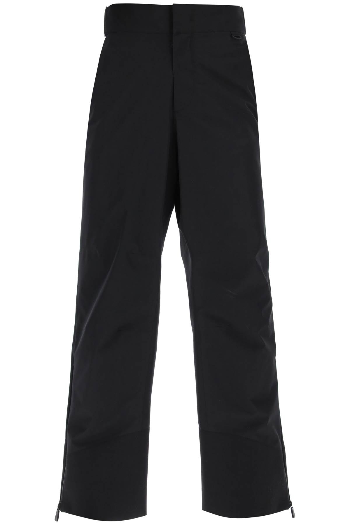 Shop Moncler Men's Black Technical-nylon Ski Pants For Fw23