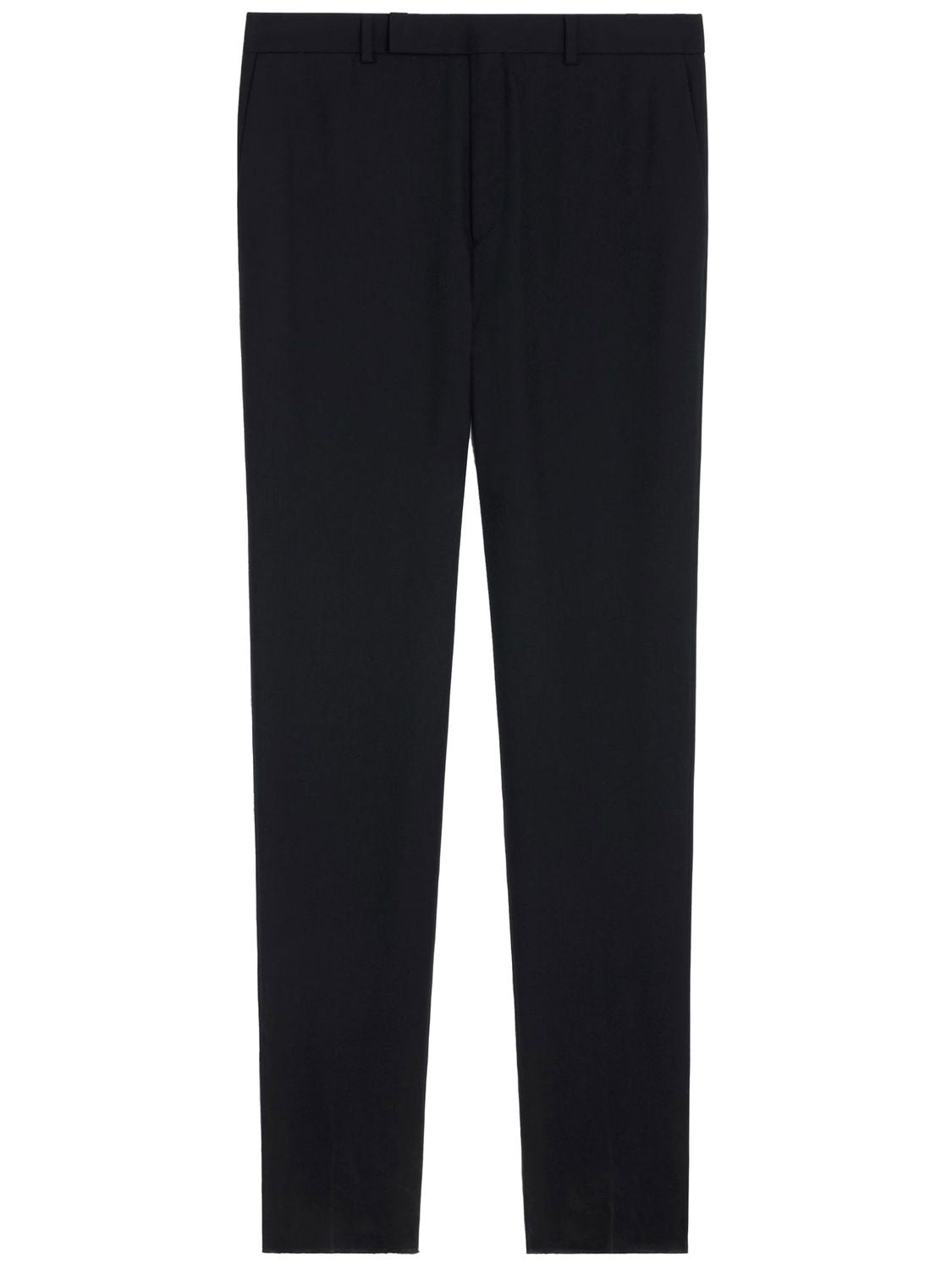 Celine Men's Black Wool Gabardine Trousers For Fw23