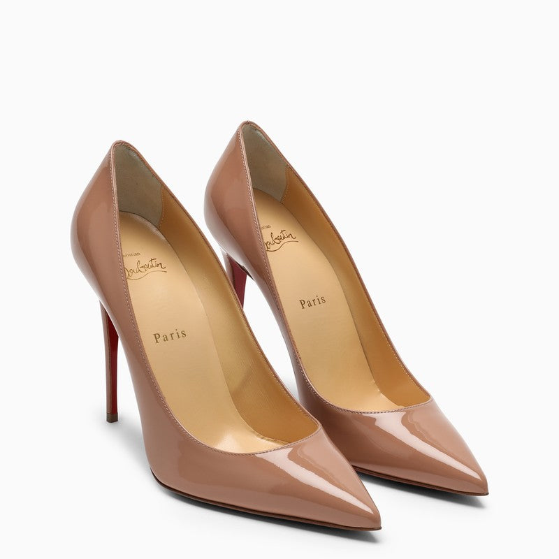 Shop Christian Louboutin Nude Patent Leather Sporty Pumps For Women In Pink
