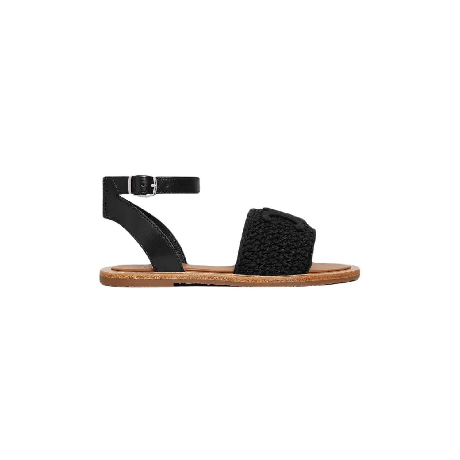 Celine Black Calfskin Sandals For Women