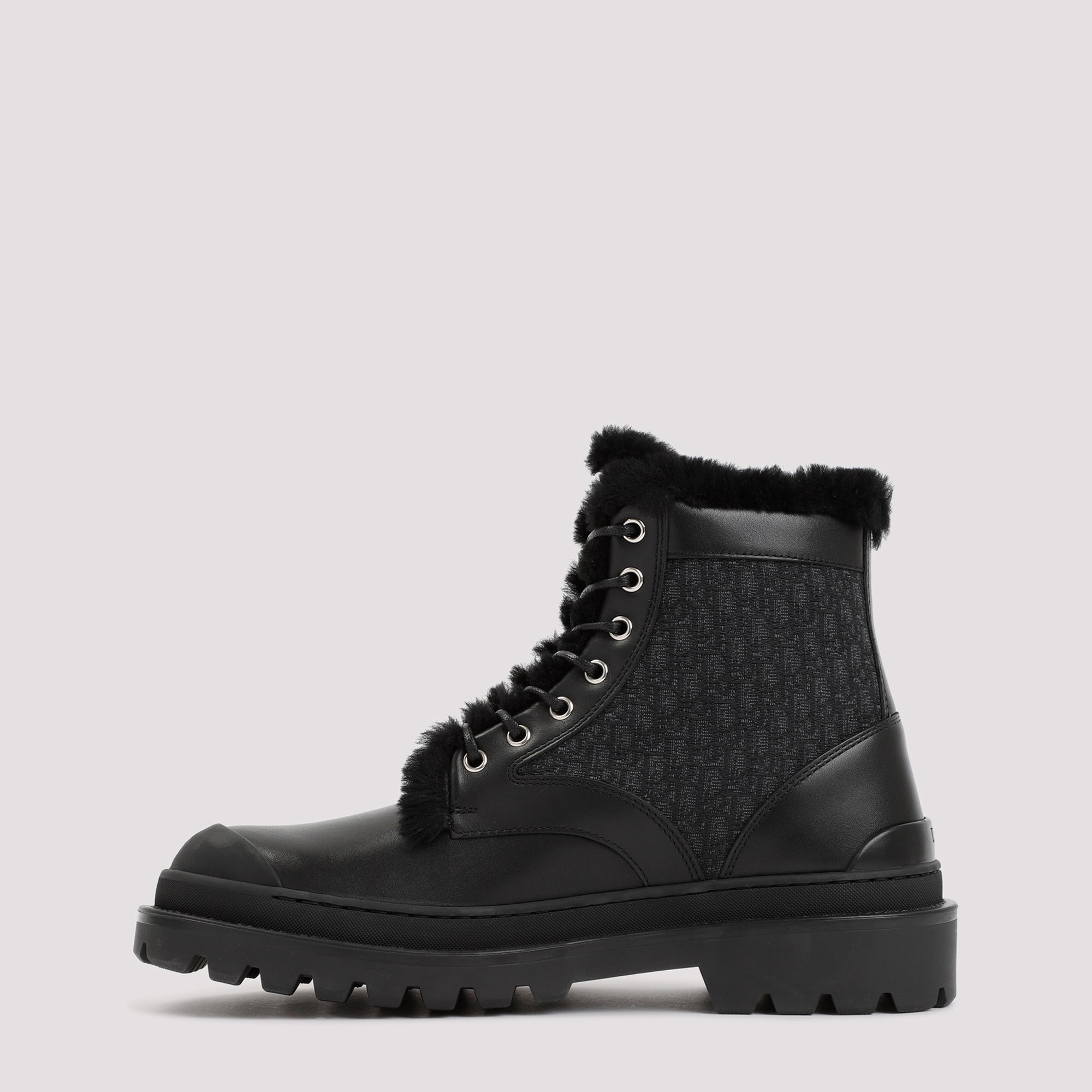 Shop Dior Men's Black Leather Boots For Fw22