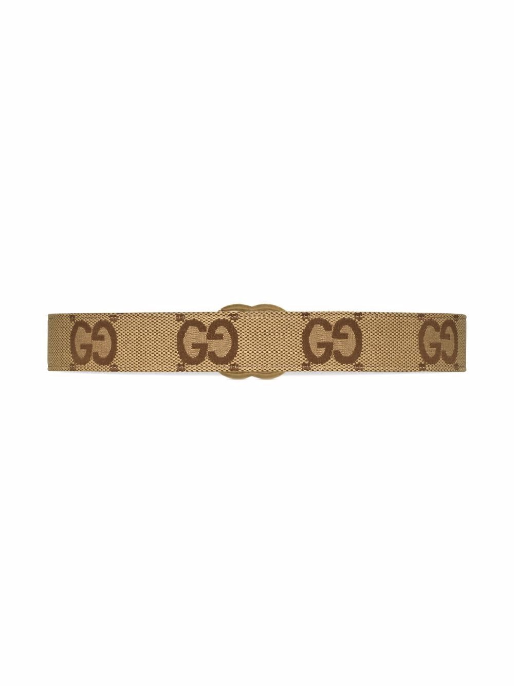 Gucci Luxurious Camel Leather Belt With Gold-tone Metal Buckle For Women In Brown
