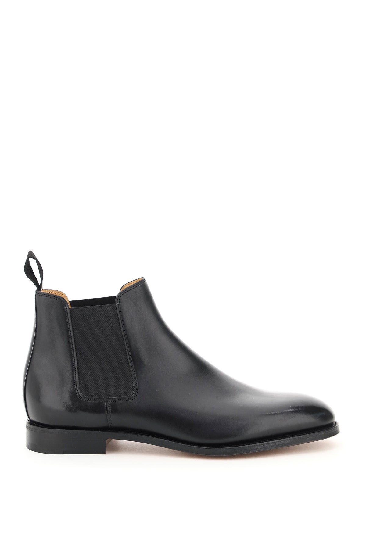 John Lobb Luxurious Men's Black Calf Leather Mocassino Boots For Fw21