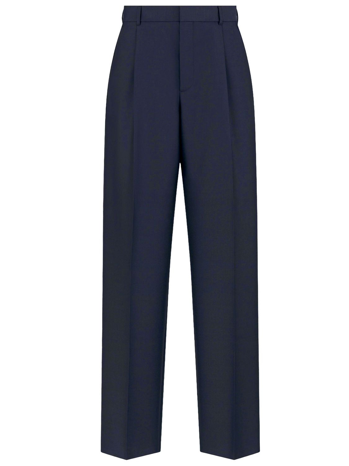 Dior Wool And Mohair Pants In Blue