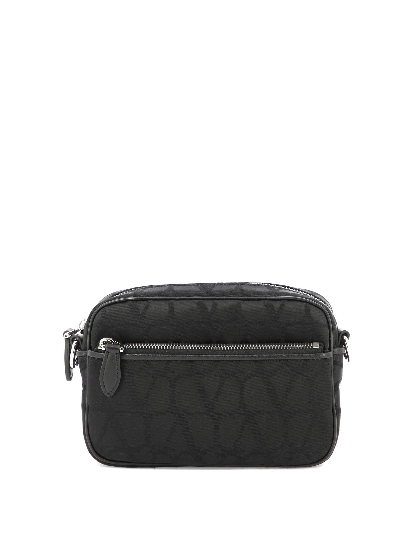 Shop Valentino Men's Crossbody Handbag In Technical Fabric By  Garavani For Ss24 In Black