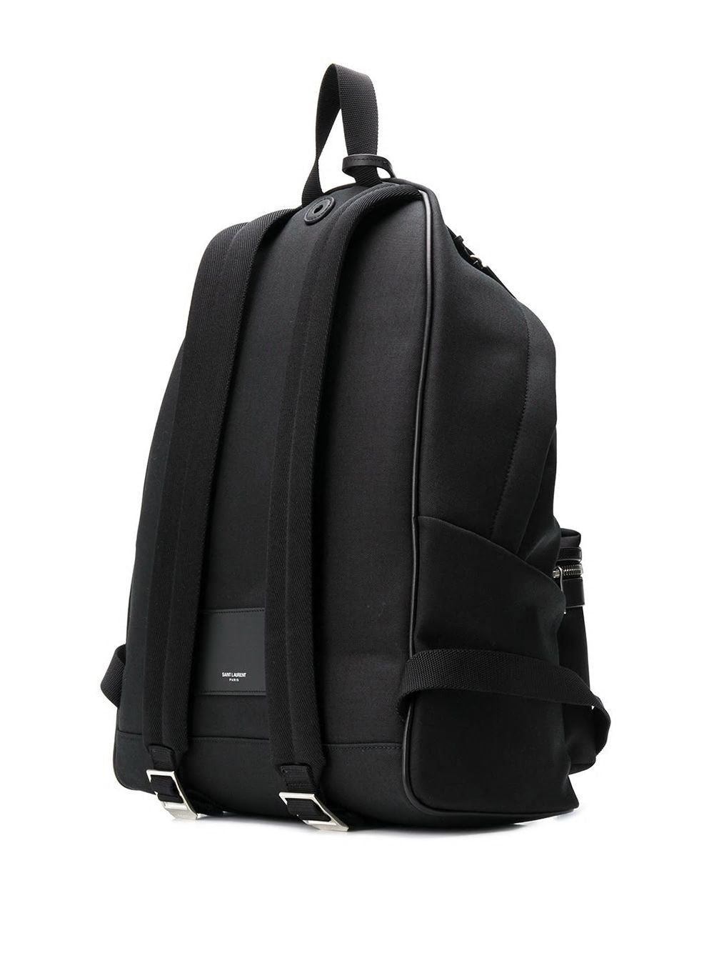 Shop Saint Laurent Men's Black Logo Backpack From Ss23 Collection