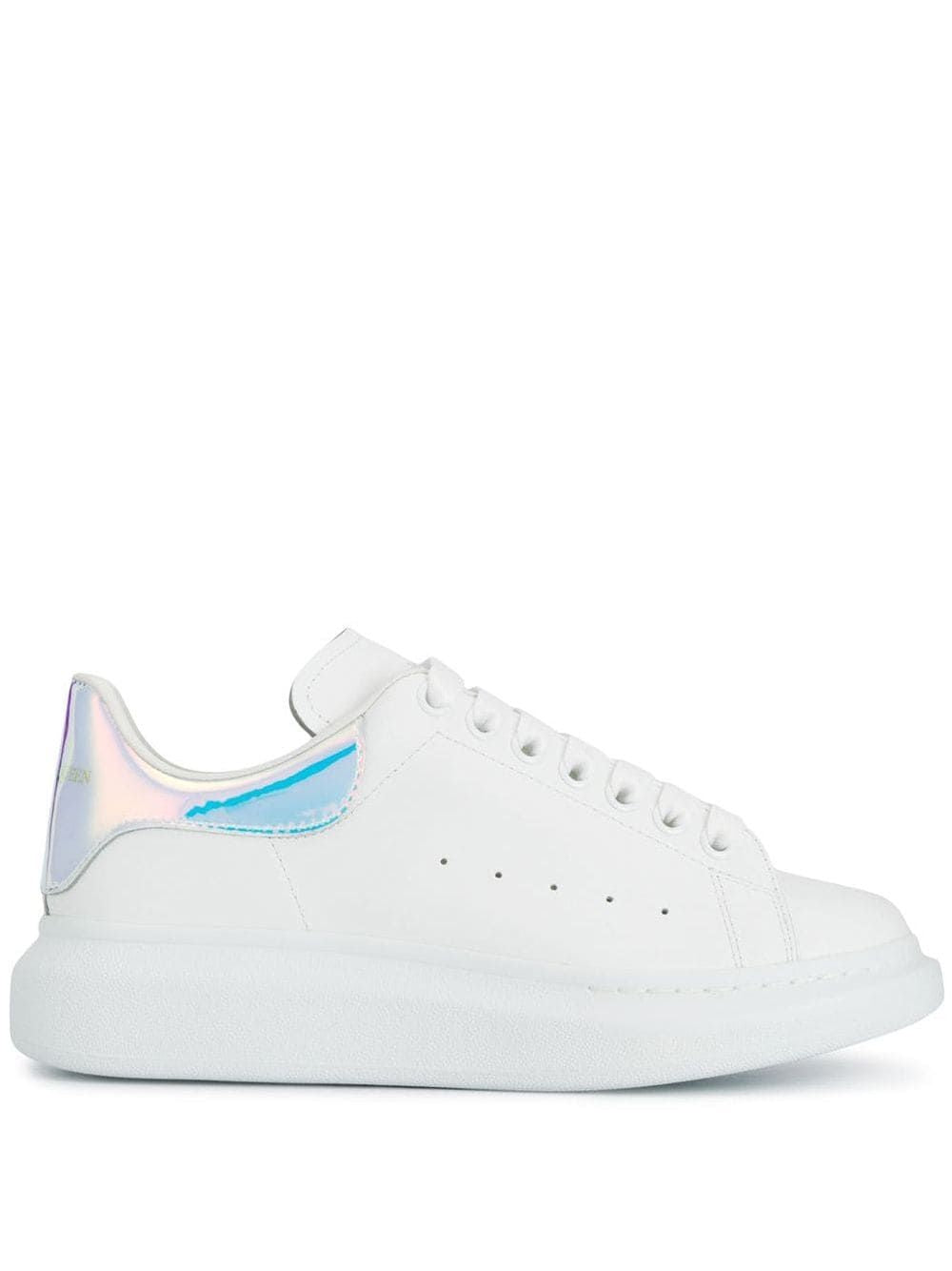 Alexander Mcqueen White And Shock Pink Sneakers For Men