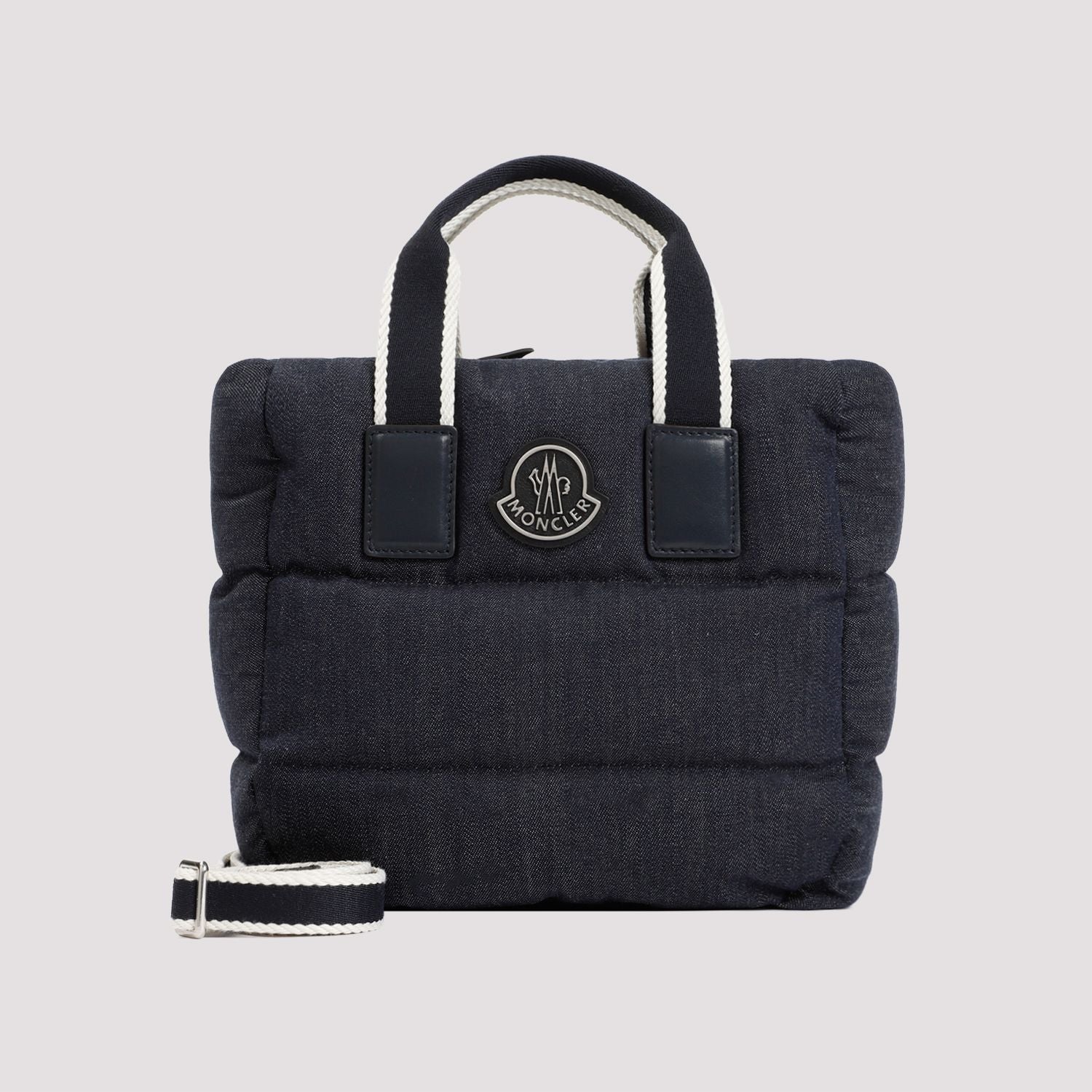 Shop Moncler Navy Ss24 Mini Caradoc Tote Handbag For Women In Blue