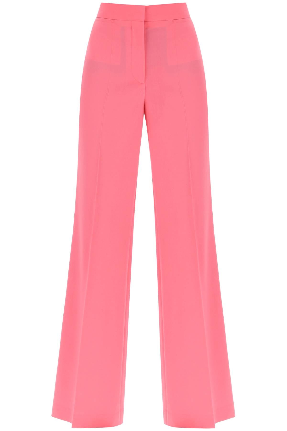 Stella Mccartney Watermelon Pink Wool Palazzo Trousers For Women