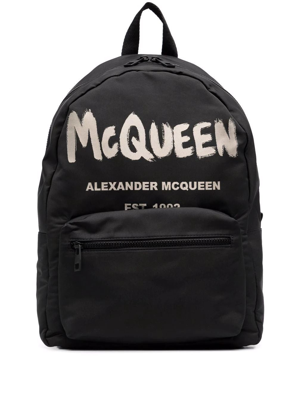 Shop Alexander Mcqueen Graffiti Xl Backpack For Men In Black