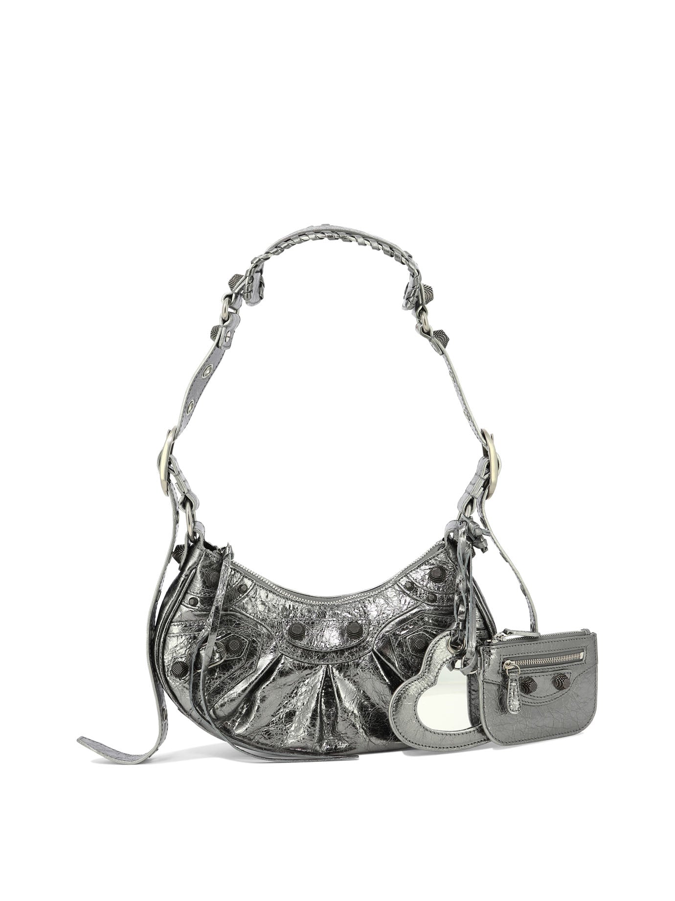 Balenciaga "le Cagole Xs" Crossbody Handbag In Gray
