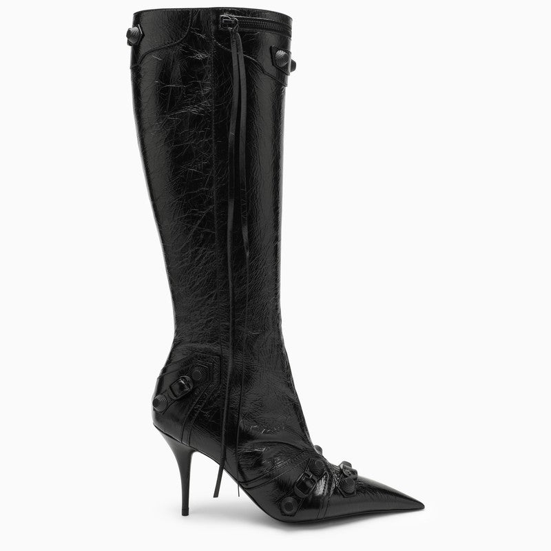 Balenciaga Cagole H90 Boots In Black