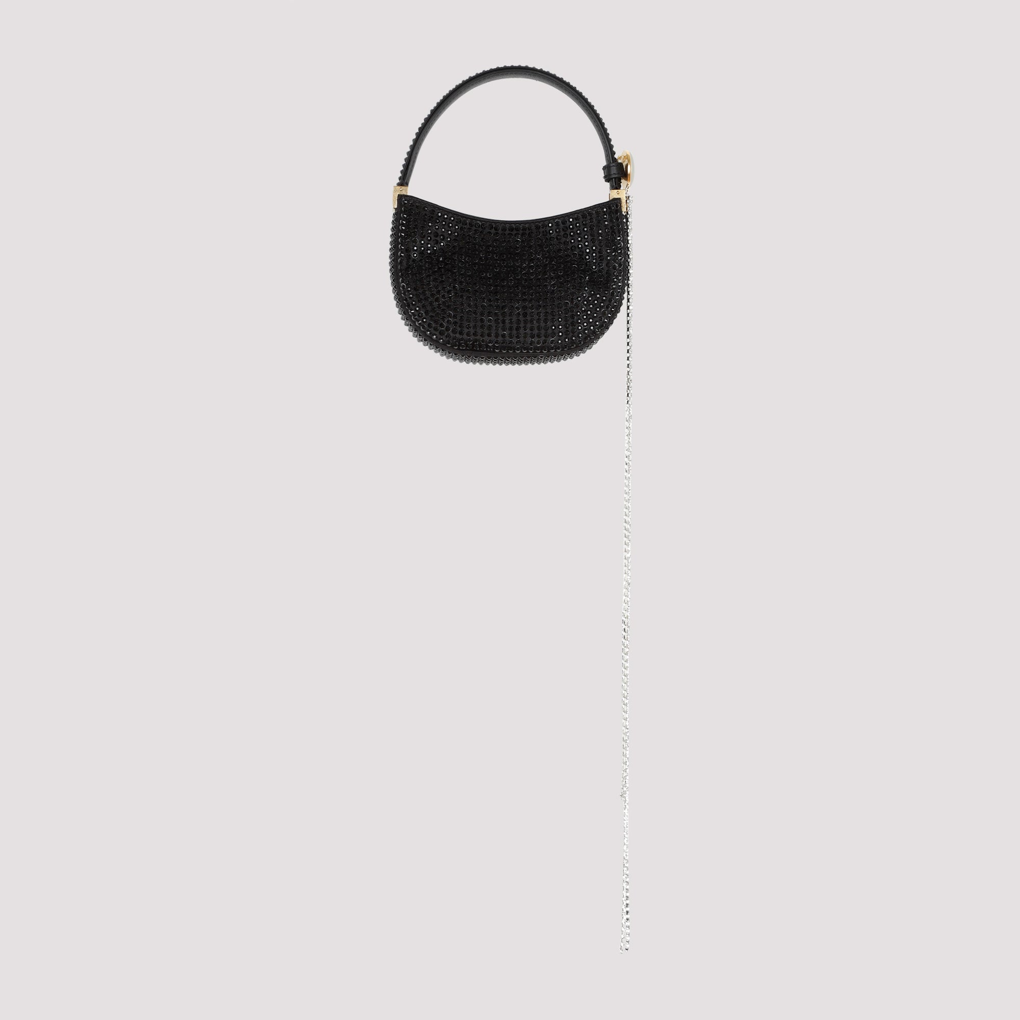 Shop Magda Butrym Micro Vesna Crystal Hobo Handbag Handbag In Black