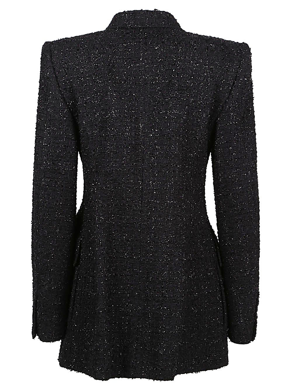 Shop Balenciaga Classic Double-breasted Blazer Jacket For Women In Black