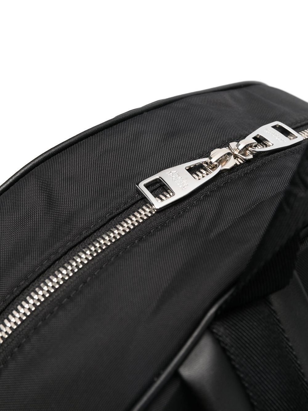 Shop Alexander Mcqueen Black Nylon Backpack With Logo Print And Silver-tone Hardware For Men