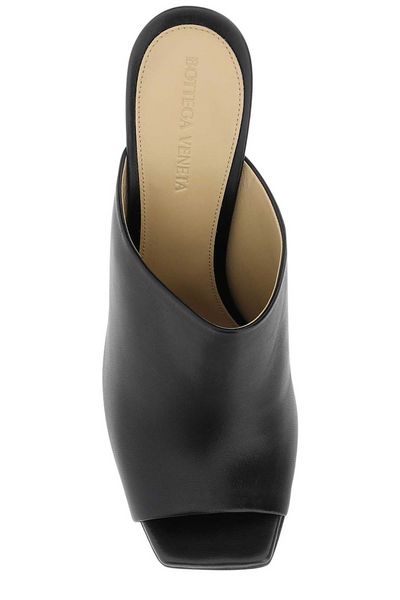 Shop Bottega Veneta Sleek And Sophisticated Black Canalazzo Sandals For Women