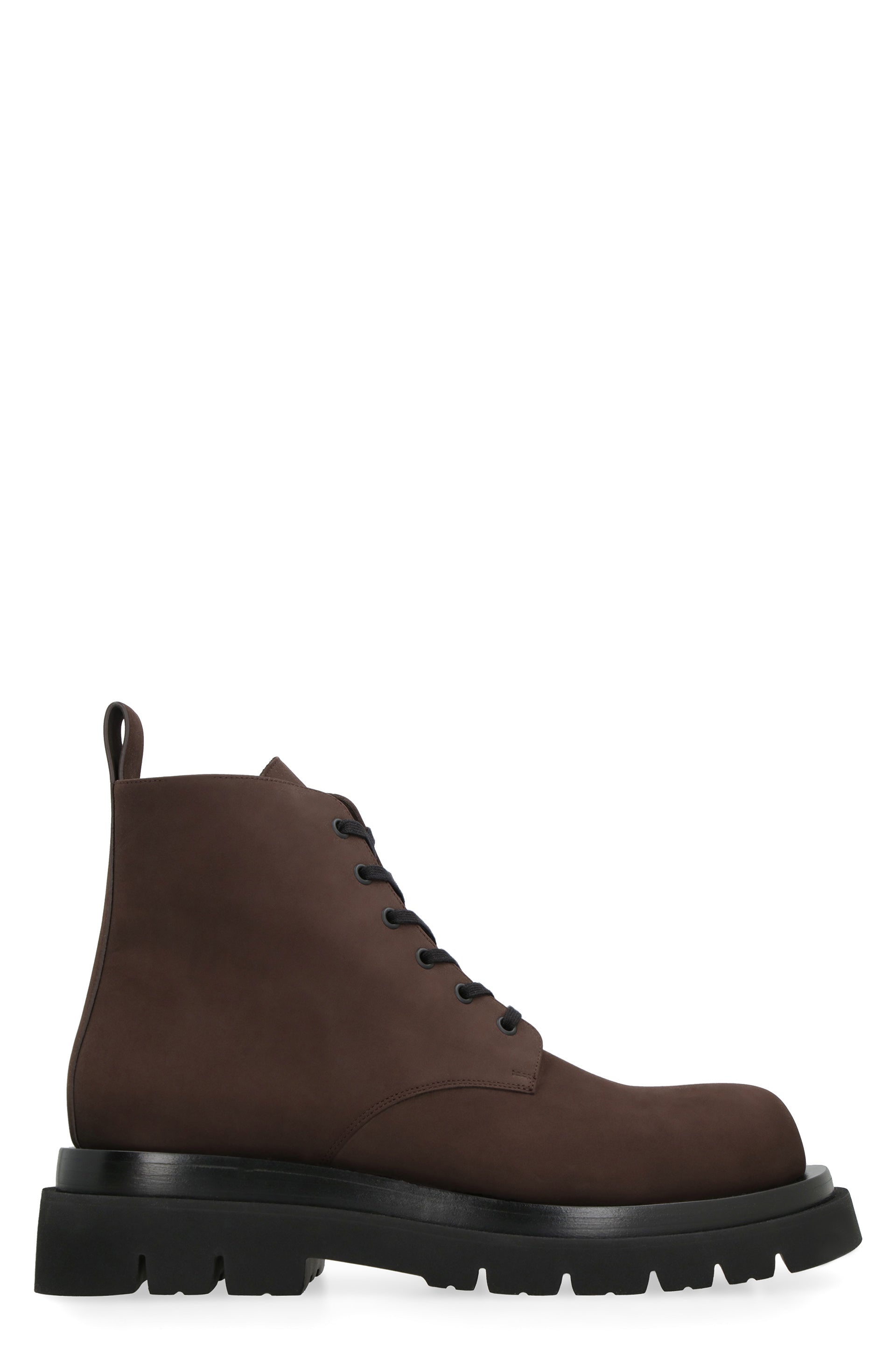 Bottega Veneta Lace-up Ankle Boots For Men In Brown