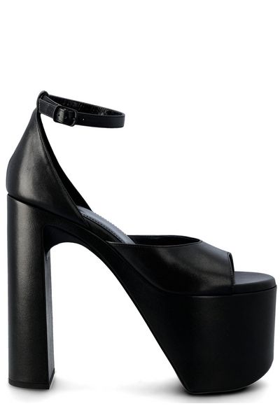 Balenciaga Black Camden Platform Sandals With 16cm Heel And 8cm Platform For Women – Fw23