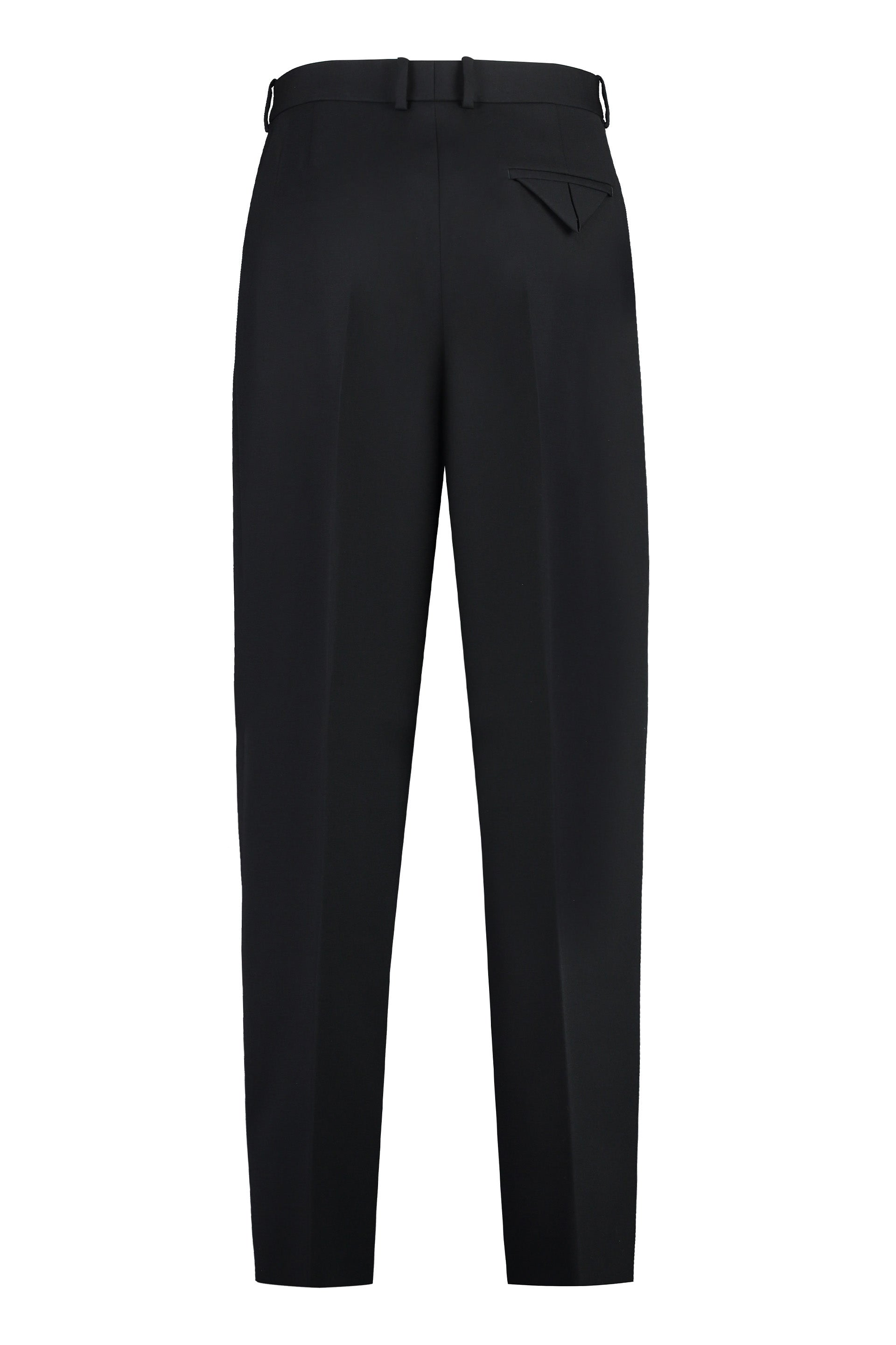 Shop Bottega Veneta Black Women's Tailored Trousers For Ss24
