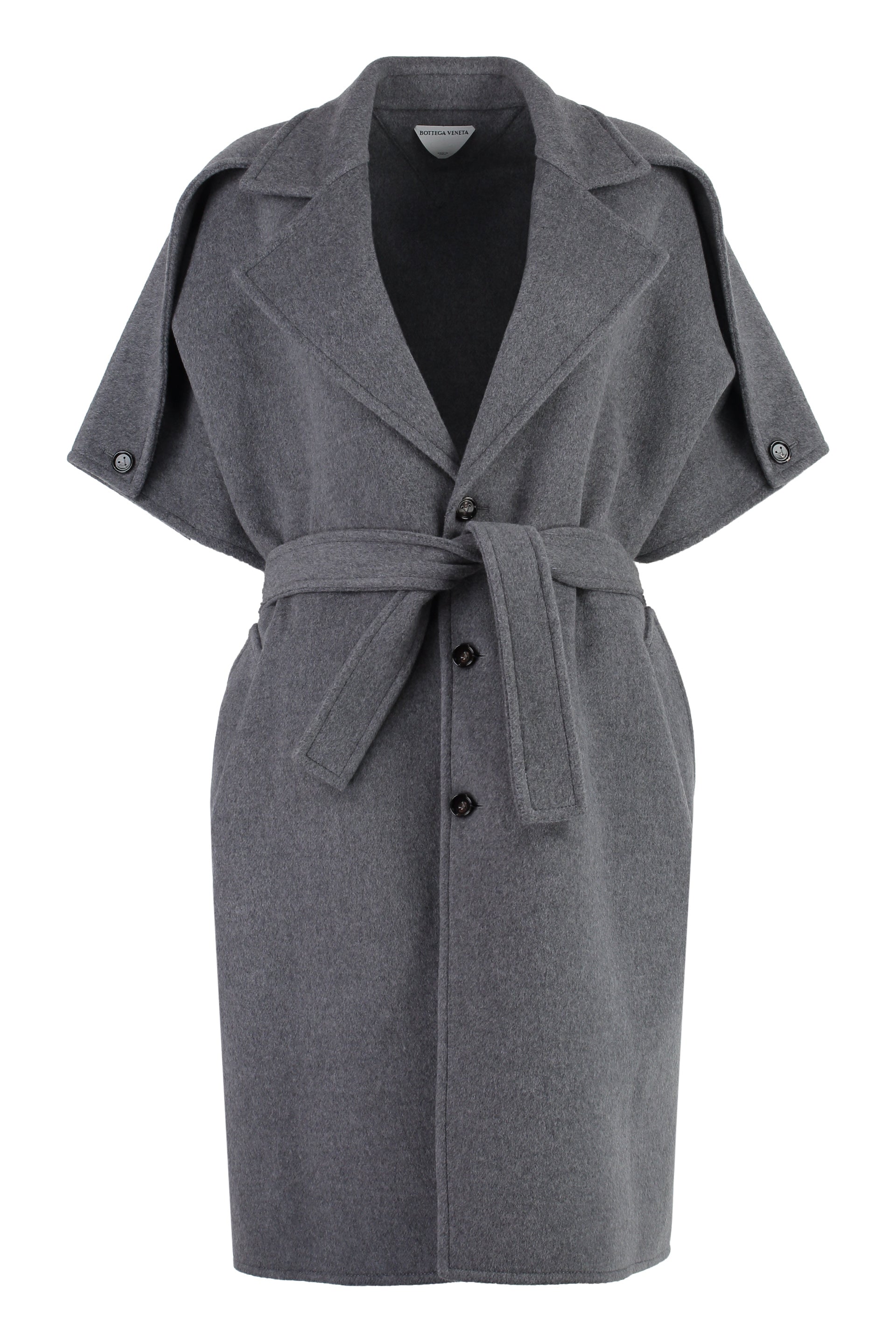Bottega Veneta Luxurious Wool And Cashmere Jacket For Women – Fw23 In Grey