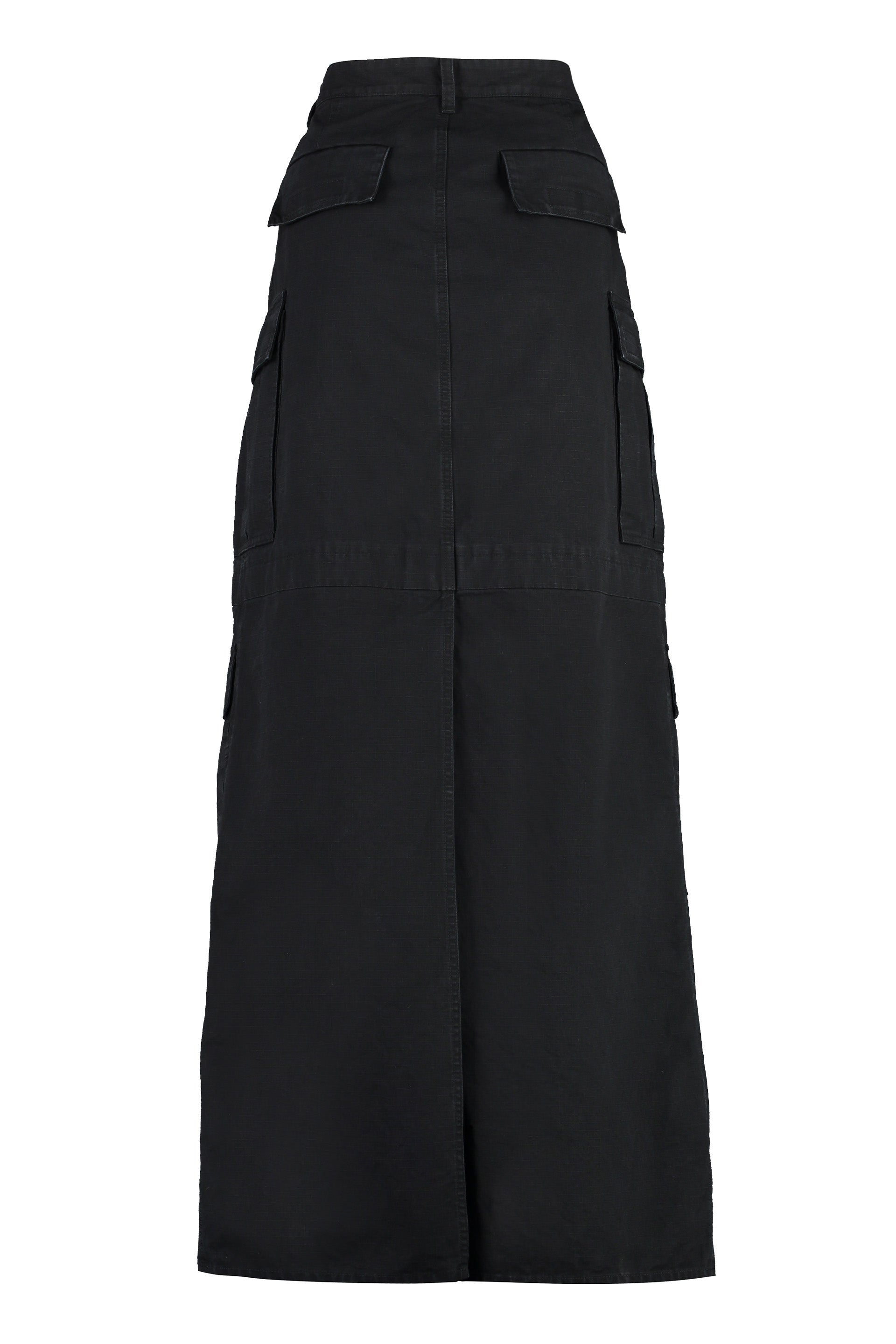 Shop Balenciaga Black Multi-pocket Skirt Pants For Women