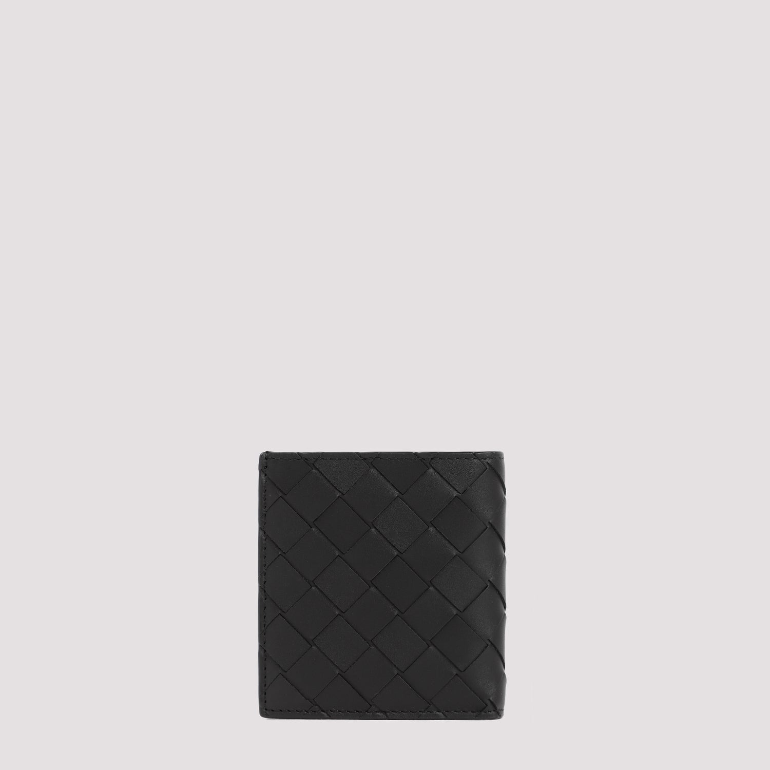 Shop Bottega Veneta Intrecciato Slim Bifold Wallet In Black