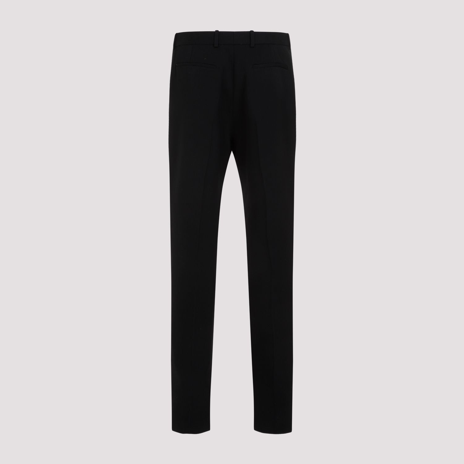 Shop Saint Laurent Classic Black Wool Pants For Men