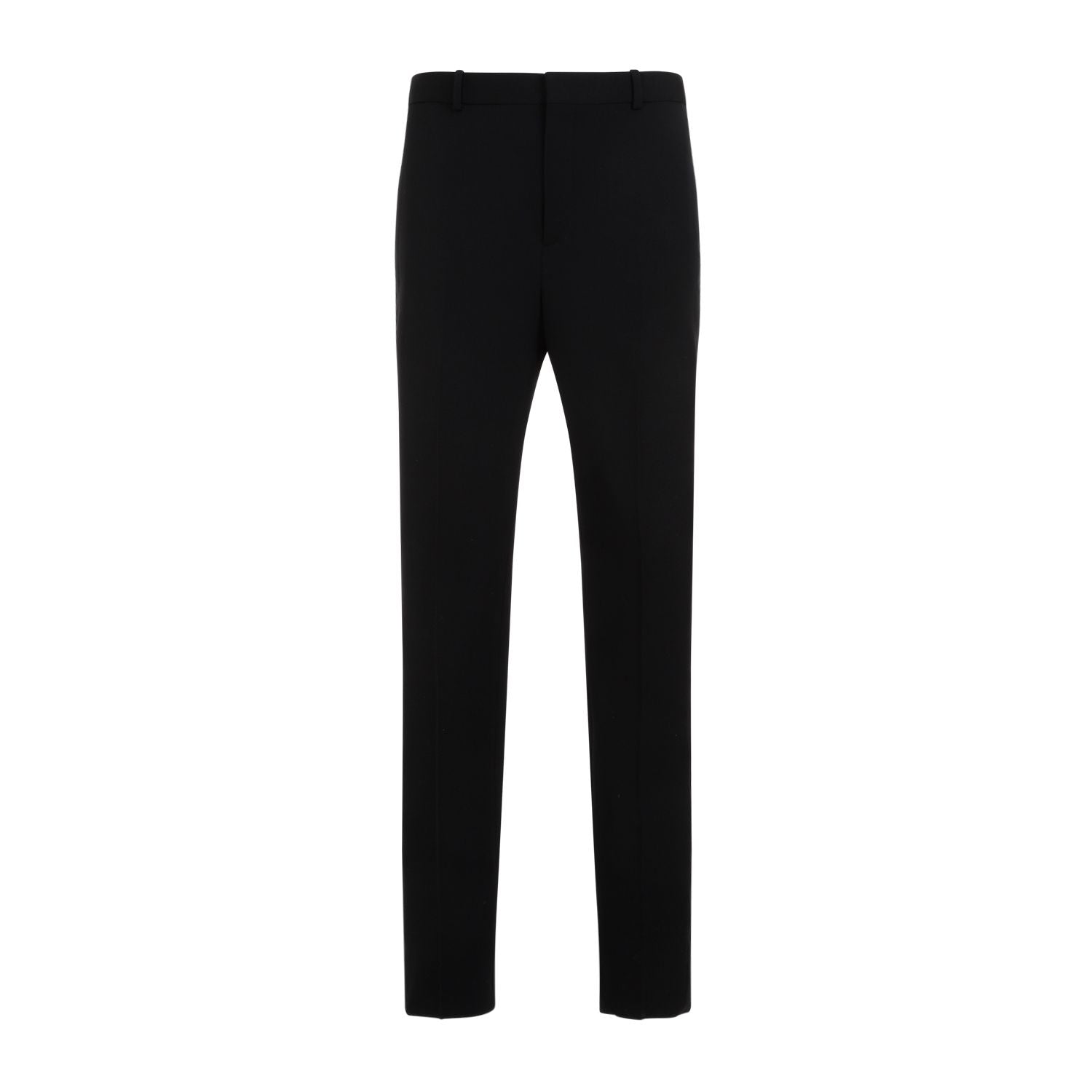 Shop Saint Laurent Classic Black Wool Pants For Men