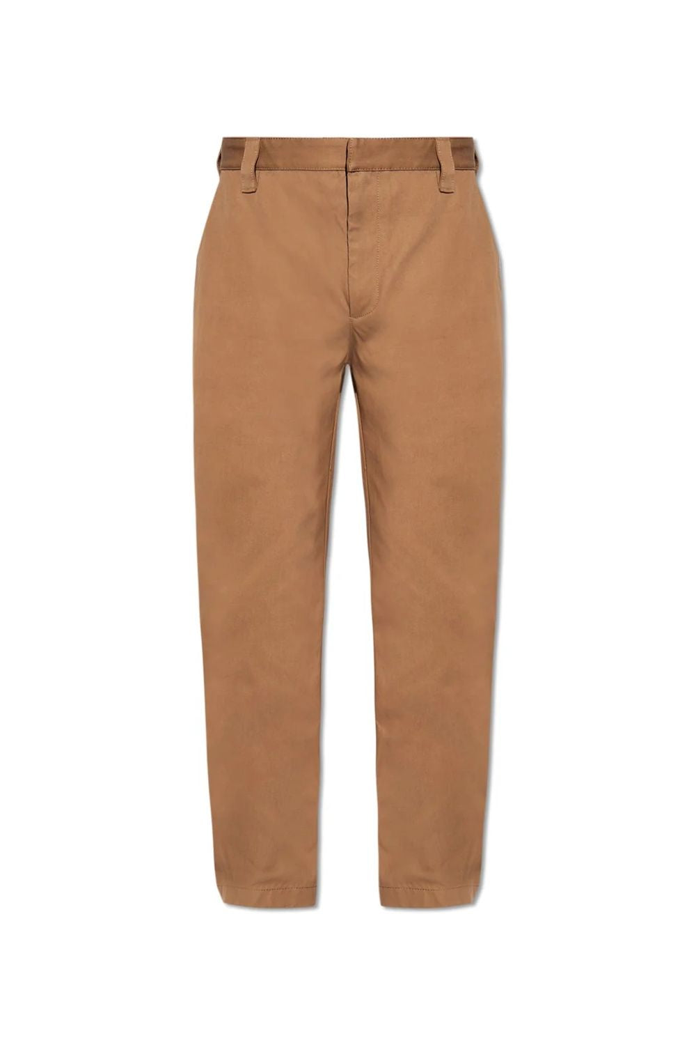 Shop Bottega Veneta Luxurious Twill Tapered Trousers For Men In Brown (ss24)
