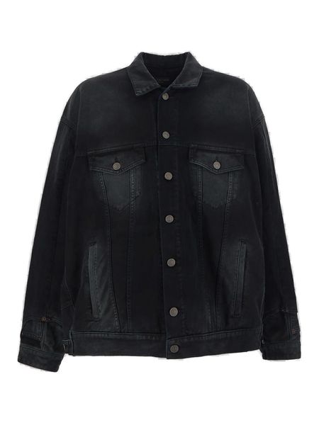 Shop Balenciaga Men's Black Cotton Jacket | Ss24 Collection