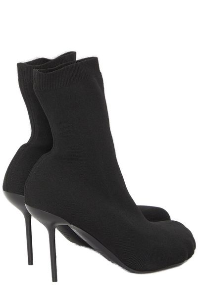 Shop Balenciaga Exquisite Anatomic Stretch Knit Ankle Boots In Black